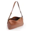  Bolsa Hobo Couro Marrom Claro - imagem 4