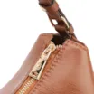  Bolsa Hobo Couro Marrom Claro - imagem 5