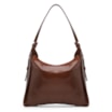 Bolsa Hobo Couro Marrom /Couro Nobuck Marrom - imagem 3