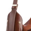 Bolsa Hobo Couro Marrom /Couro Nobuck Marrom - imagem 5