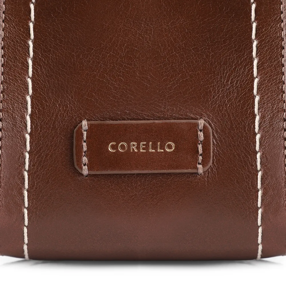 Bolsa Hobo Couro Marrom /Couro Nobuck Marrom - imagem 6