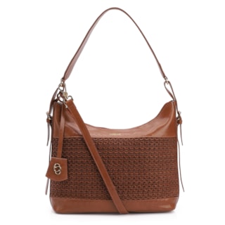 Couro Marrom/Crochet Marrom