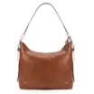Bolsa Hobo Couro Marrom/Crochet Marrom - imagem 3