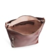 Bolsa Hobo Couro Marrom Escuro - imagem 4