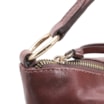 Bolsa Hobo Couro Marrom Escuro - imagem 6
