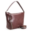 Bolsa Hobo Couro Marrom Escuro - imagem 2