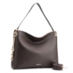 Bolsa Hobo Couro Marrom Escuro - imagem 3