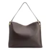 Bolsa Hobo Couro Marrom Escuro - imagem 4