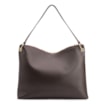 Bolsa Hobo Couro Marrom Escuro - imagem 4