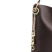 Bolsa Hobo Couro Marrom Escuro - imagem 7