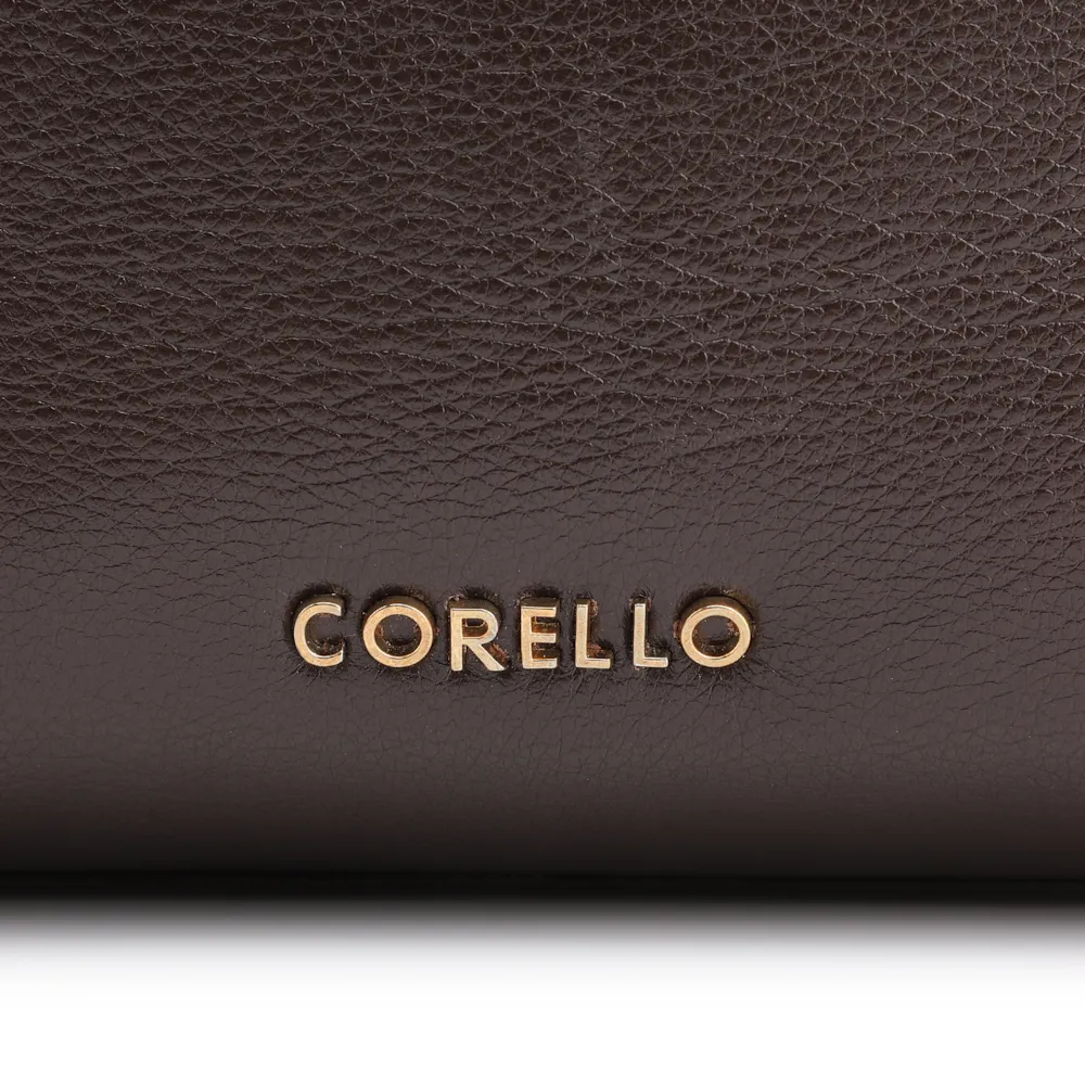  Bolsa Hobo Couro Marrom Escuro - imagem 6