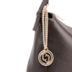  Bolsa Hobo Couro Marrom Escuro - imagem 7