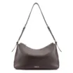  Bolsa Hobo Couro Marrom Escuro - imagem 1