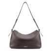  Bolsa Hobo Couro Marrom Escuro - imagem 1