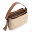 Bolsa Hobo Couro Marrom/Ráfia - imagem 4