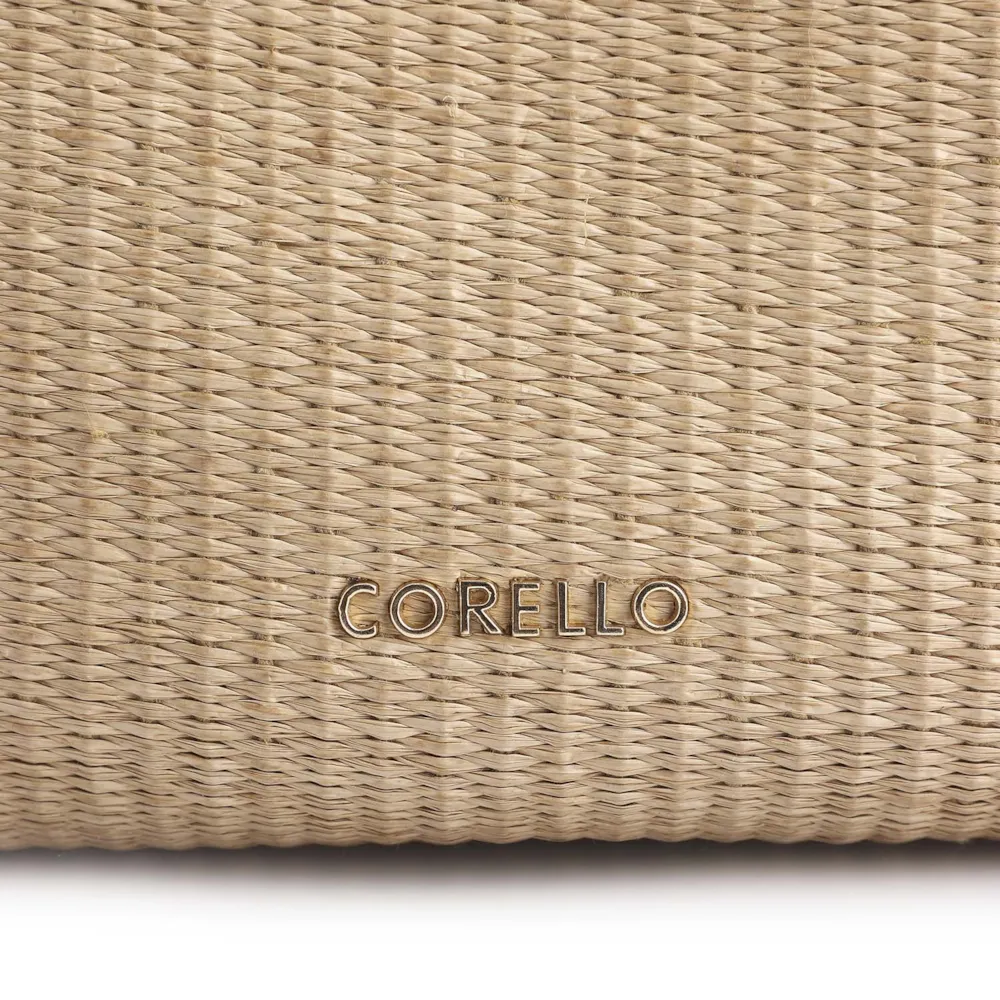 Bolsa Hobo Couro Marrom/Ráfia - imagem 6