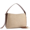 Bolsa Hobo Couro Marrom/Ráfia - imagem 2