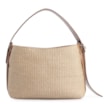 Bolsa Hobo Couro Marrom/Ráfia - imagem 3