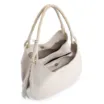 Bolsa Hobo Couro Off White - imagem 5