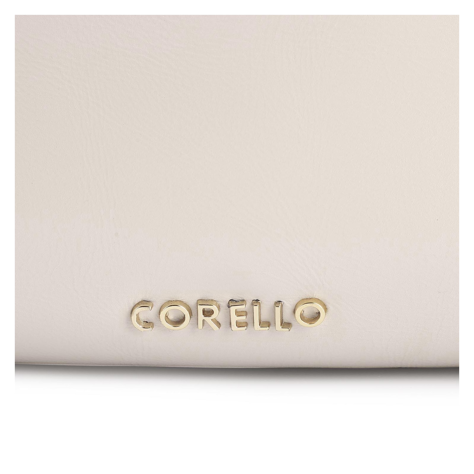 Bolsa Hobo Couro Off White