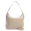 Bolsa Hobo Couro Off White/Crochet Off White - imagem 3