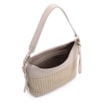 Bolsa Hobo Couro Off White/Crochet Off White - imagem 5