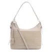 Bolsa Hobo Couro Off White/Crochet Off White - imagem 1