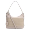 Bolsa Hobo Couro Off White/Crochet Off White - imagem 1