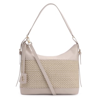 Couro Off White/Crochet Off White