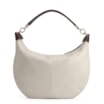 Bolsa Hobo Couro Off White /Marrom - imagem 4