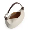 Bolsa Hobo Couro Off White /Marrom - imagem 5