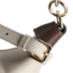Bolsa Hobo Couro Off White /Marrom - imagem 6