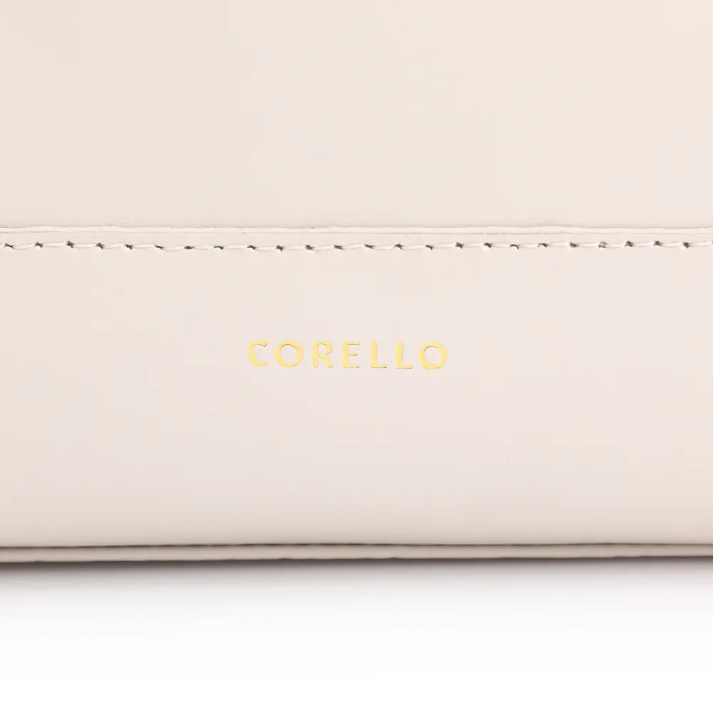 Bolsa Hobo Couro Off White/Marrom - imagem 6
