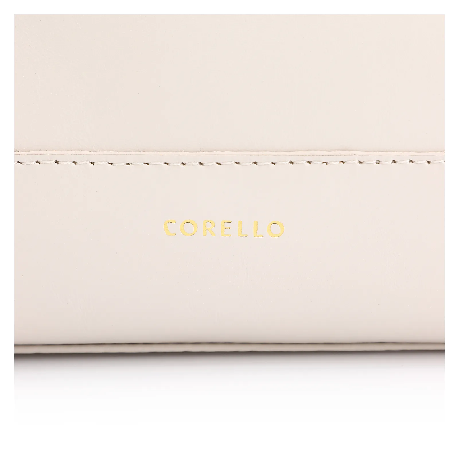 Bolsa Hobo Couro Off White/Marrom