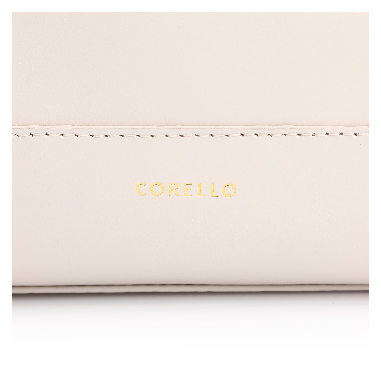Bolsa Hobo Couro Off White/Marrom