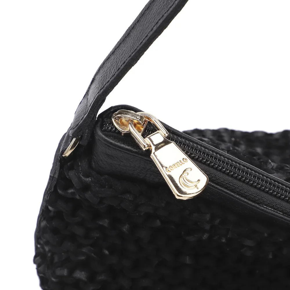 Bolsa Hobo Couro Preto - imagem 6