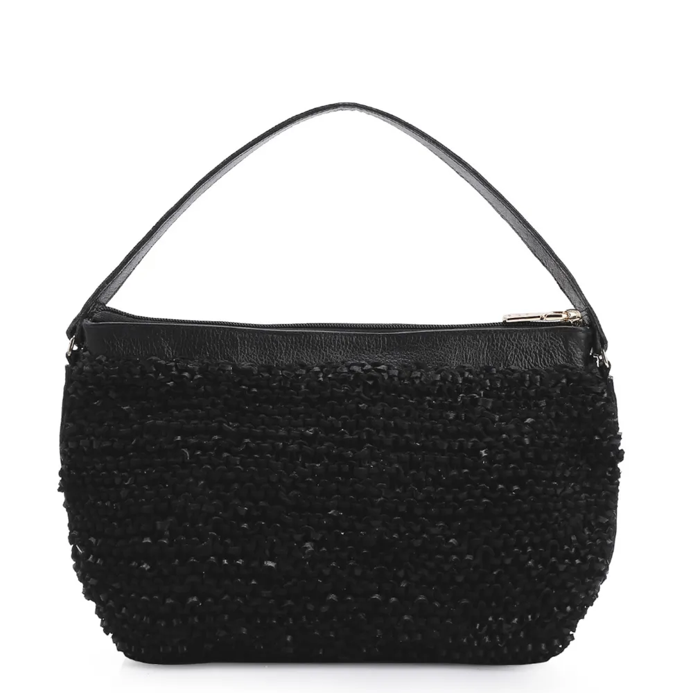 Bolsa Hobo Couro Preto - imagem 3