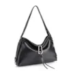 Bolsa Hobo Couro Preto - imagem 3