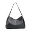 Bolsa Hobo Couro Preto - imagem 4