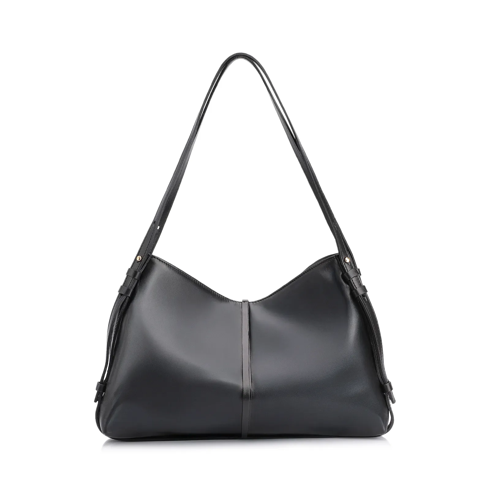 Bolsa Hobo Couro Preto
