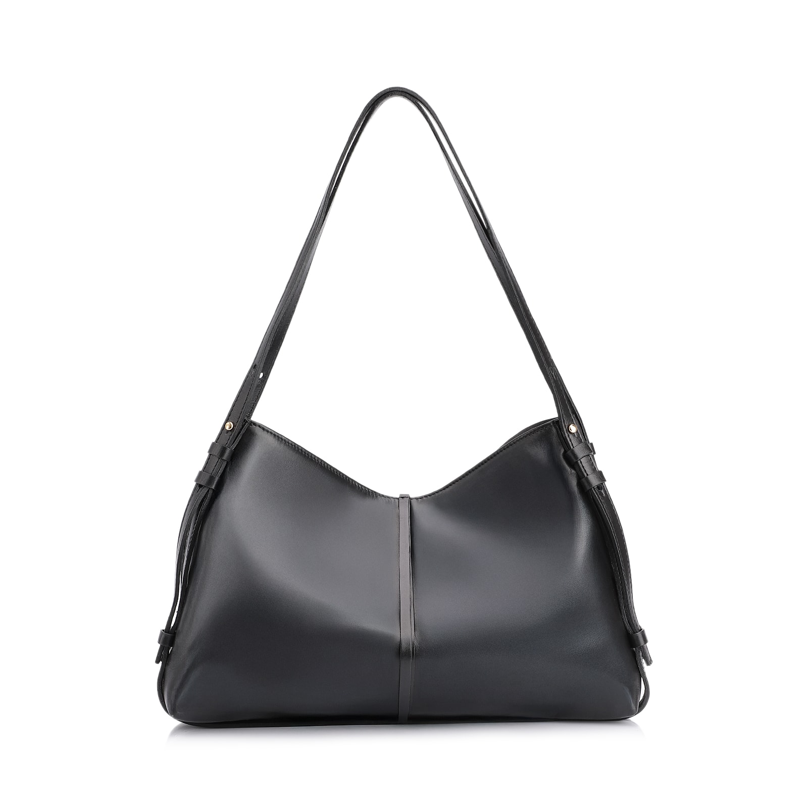 Bolsa Hobo Couro Preto