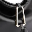 Bolsa Hobo Couro Preto - imagem 6