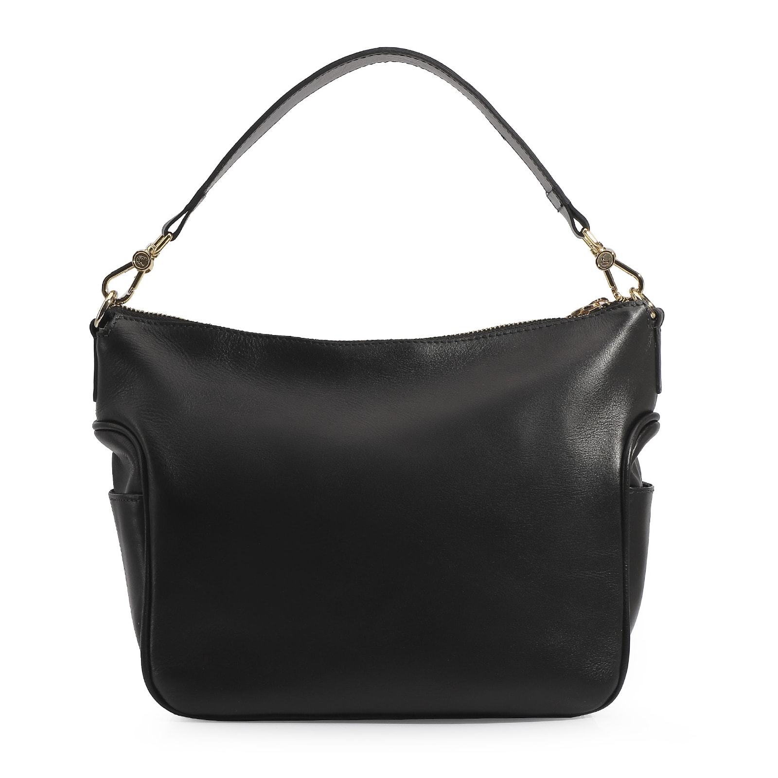 Bolsa Hobo Couro Preto