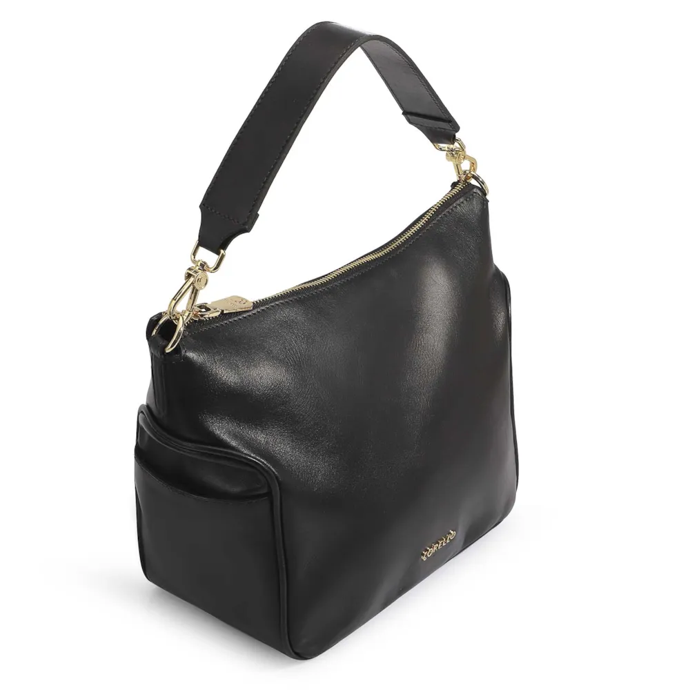 Bolsa Hobo Couro Preto - imagem 5