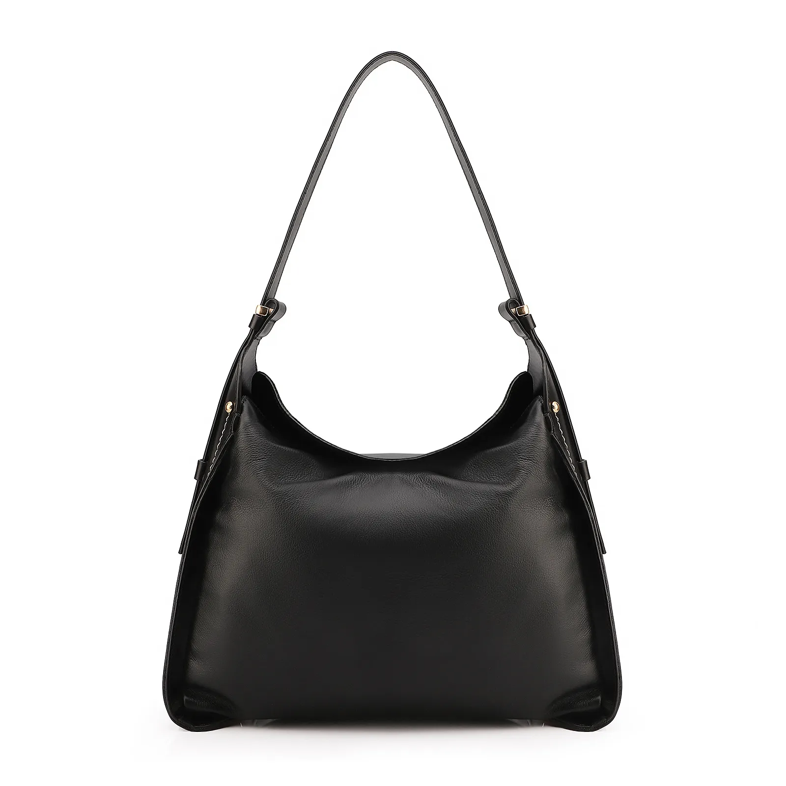 Bolsa Hobo Couro Preto
