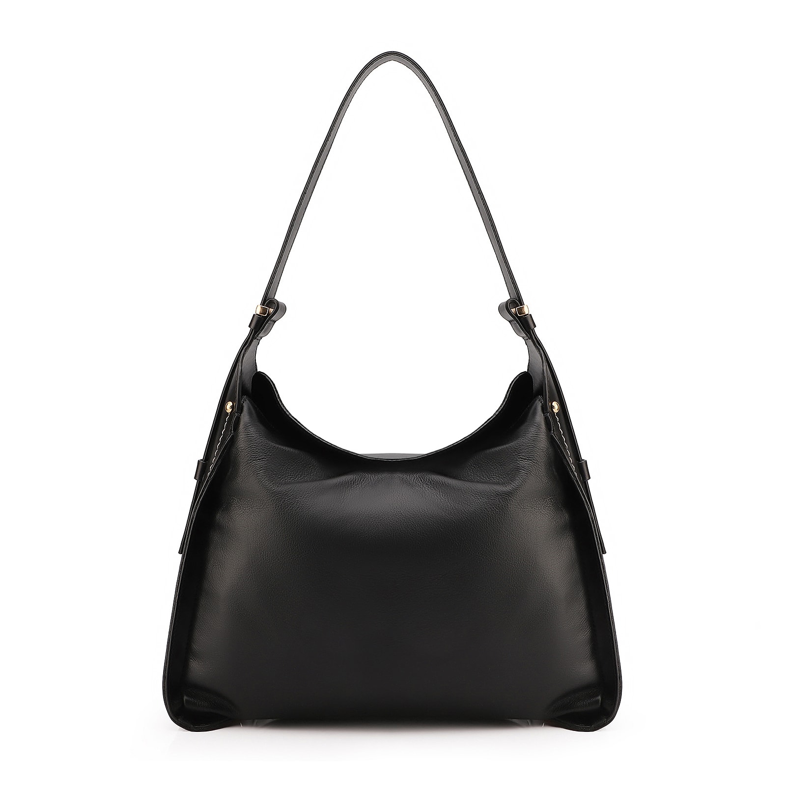 Bolsa Hobo Couro Preto