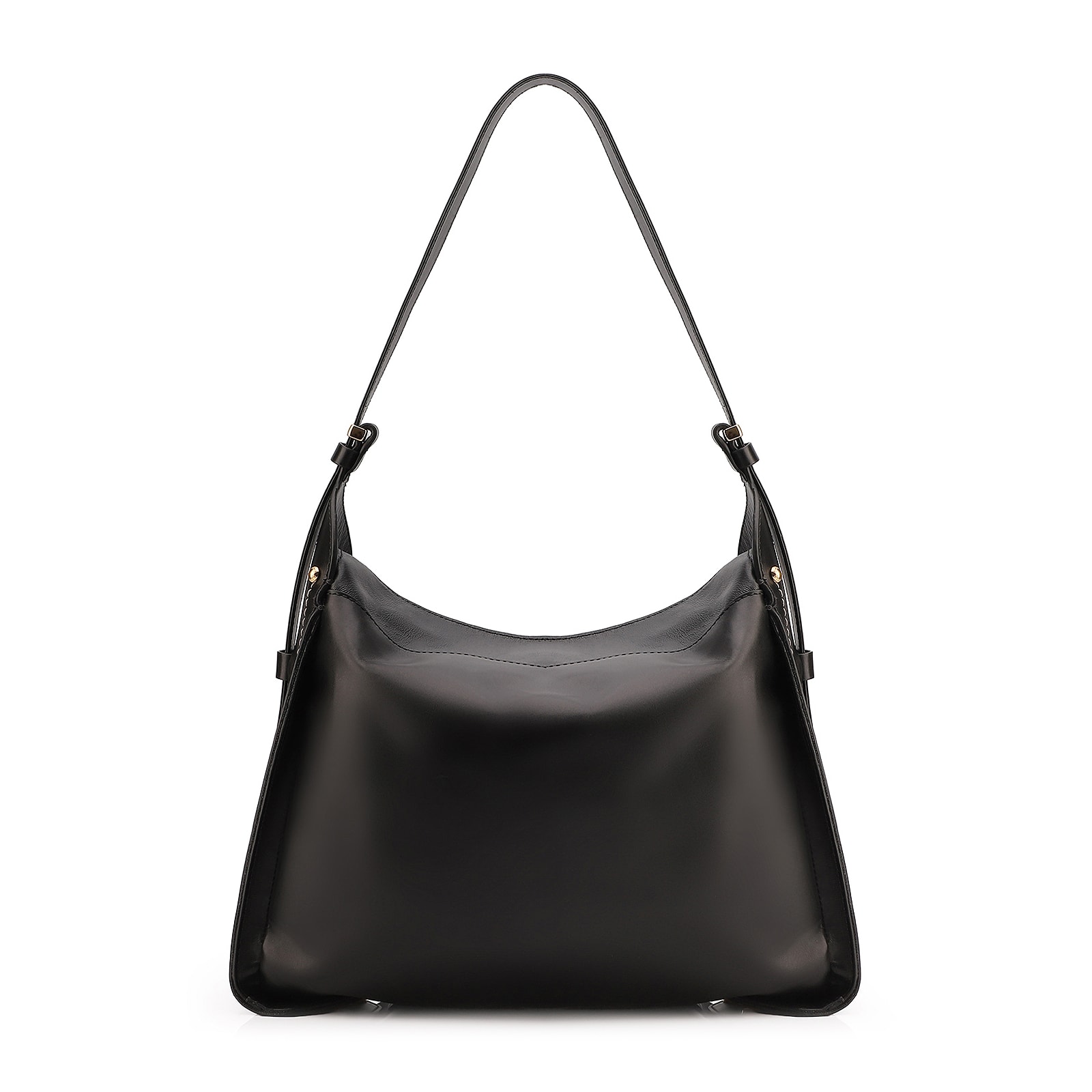 Bolsa Hobo Couro Preto