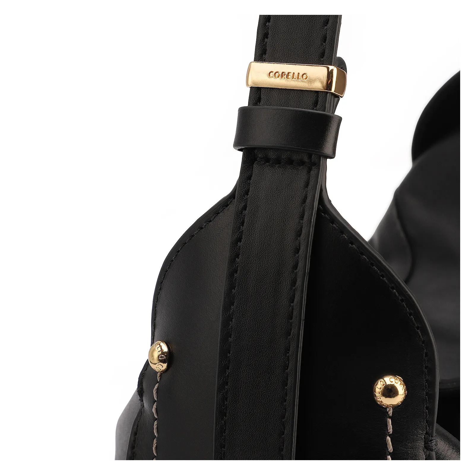 Bolsa Hobo Couro Preto