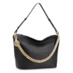 Bolsa Hobo Couro Preto - imagem 2
