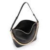 Bolsa Hobo Couro Preto - imagem 4